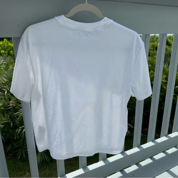 Abercrombie & Fitch Soft Essentials Tee Crop in White - Picture 5 of 7